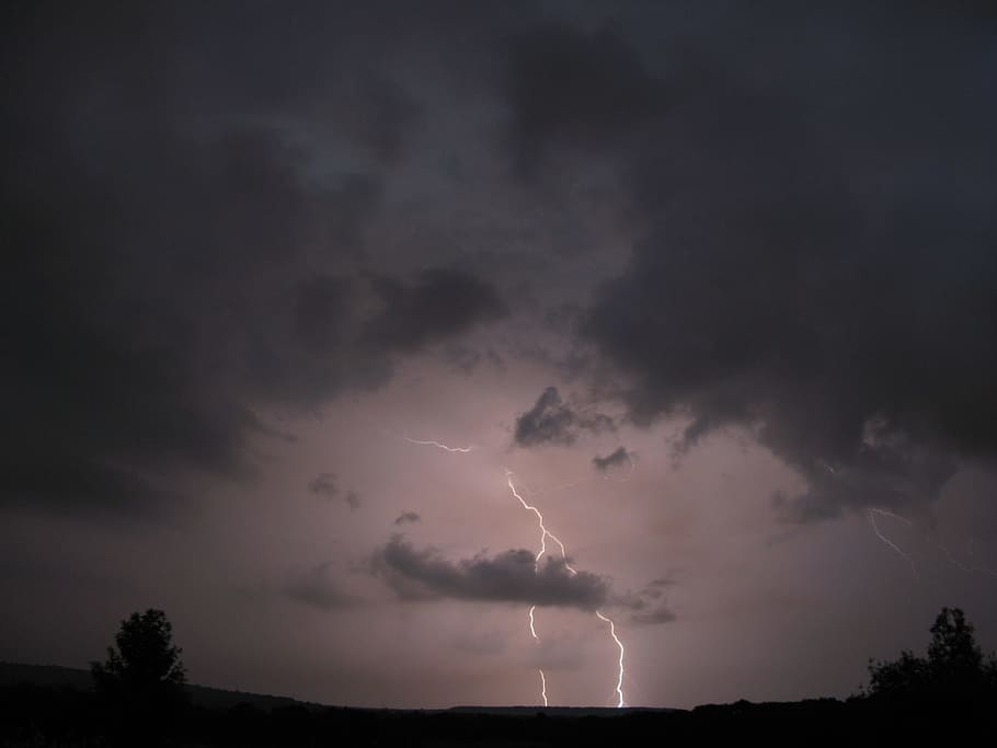 summer, landscape, storm, rain, nature, france, river, panoramas HD wallpaper