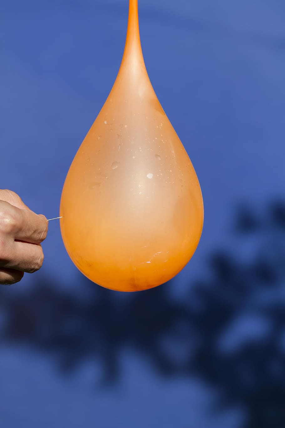 Balloon, Bladder, Overflow, Colorful, action, water, needle HD wallpaper