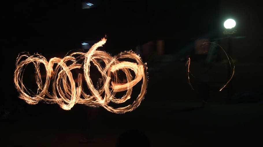 night, night view, fire, flame, seoul, daehakro, fireworks HD wallpaper