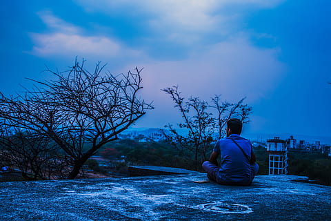 Evening, Nature, Person, alone, young, outdoor, landscape, lifestyle HD wallpaper