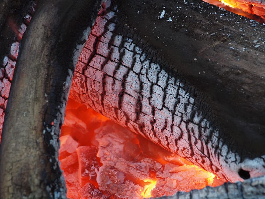 Fire, Wood, Wood, Burning, Burning, Flame, firewood, hot, log HD wallpaper