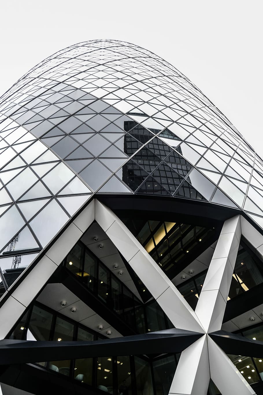Gherkin Tower, London, city, england, architecture, great britain, HD wallpaper