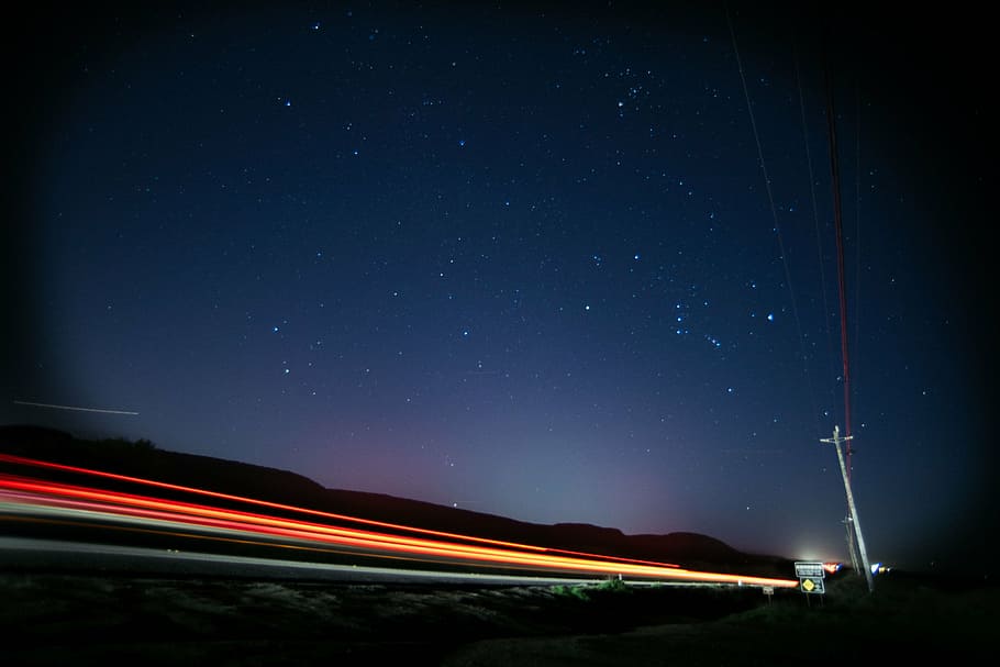 time lapse of cosmic star, post, sky, universe, galaxy, speed HD wallpaper