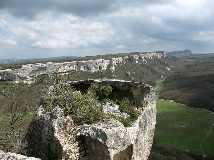 crimea, eski kerman, spring, cloud - sky, nature, day, no people HD wallpaper