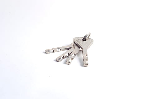 keys, silver, security, metal, lock, steel, door, house, business HD wallpaper