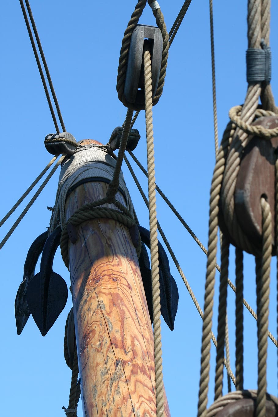 maritime, rigging, mast, cordage, low angle view, sky, rope HD wallpaper