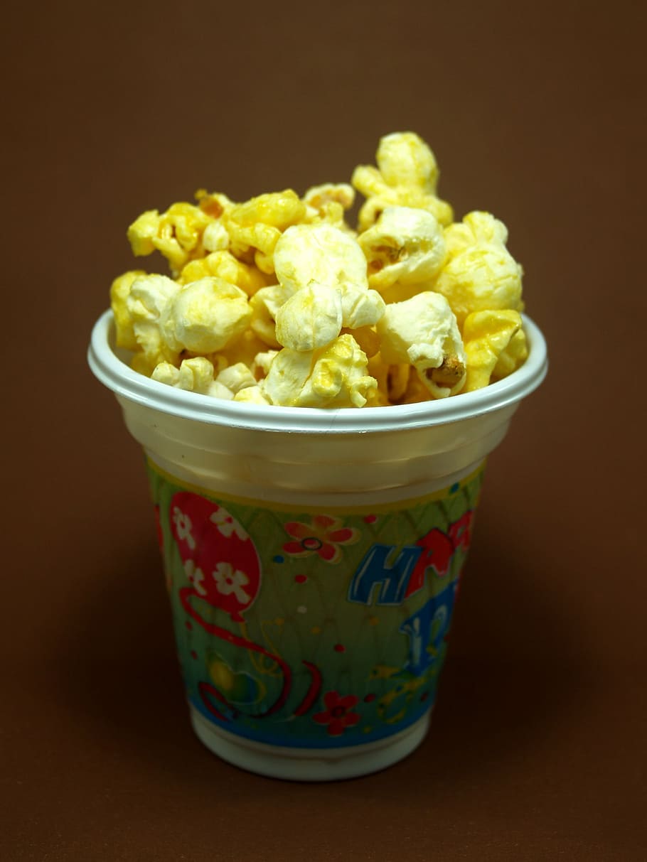 popcorn, box, bucket, cinema, bag, background, fastfood, cardboard HD wallpaper