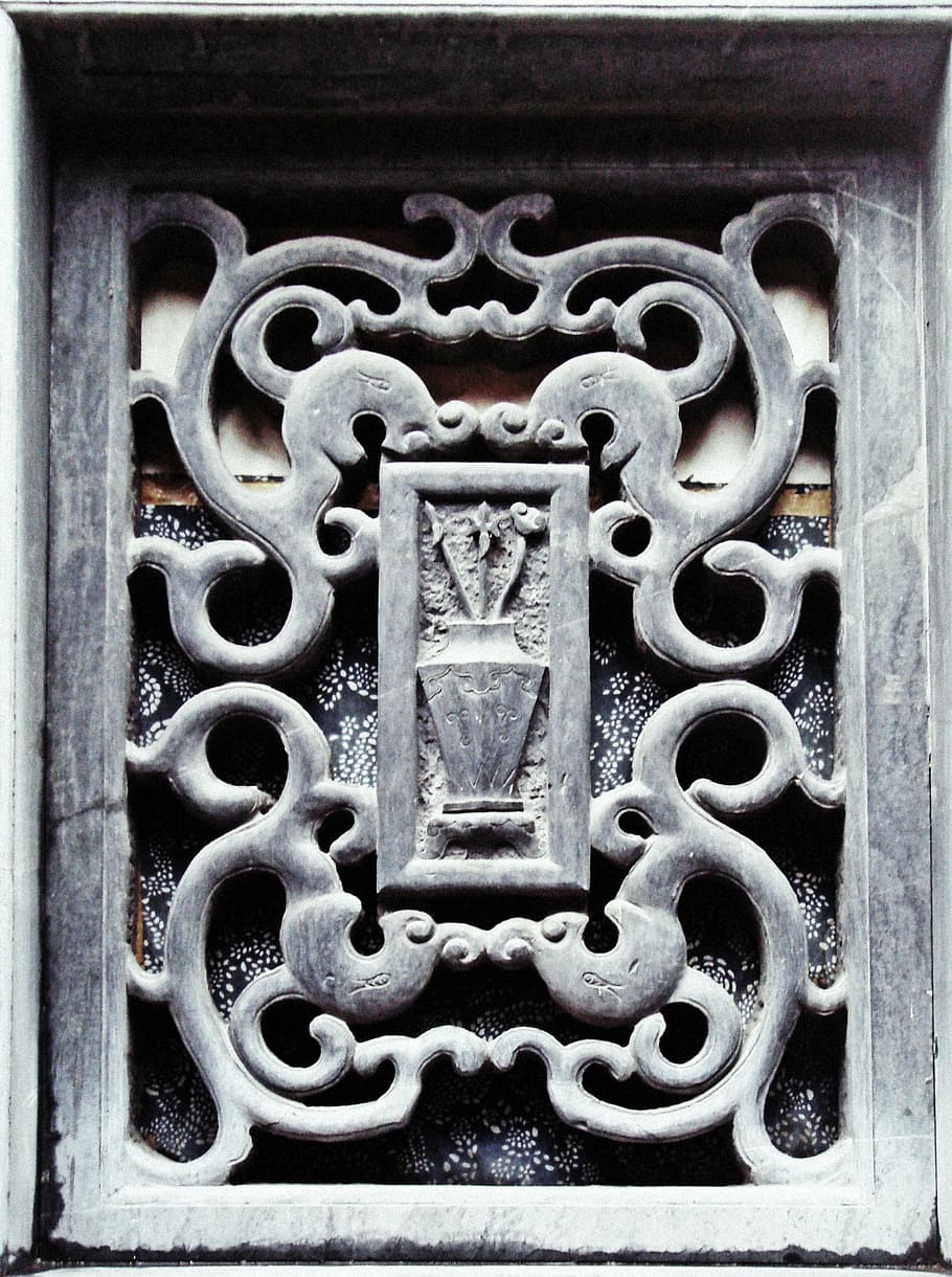 window, stone, carving, architecture, exterior, old, masonry HD wallpaper