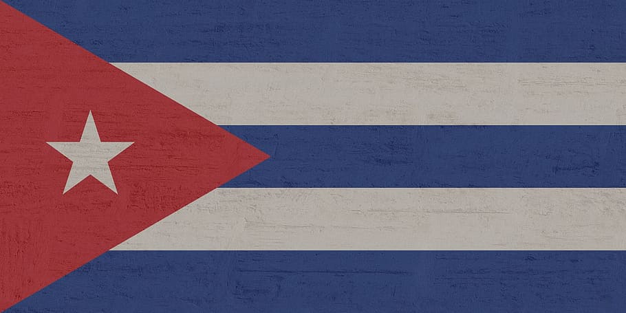 flag of Cuba, star, blue, white, red, star shape, no people HD wallpaper