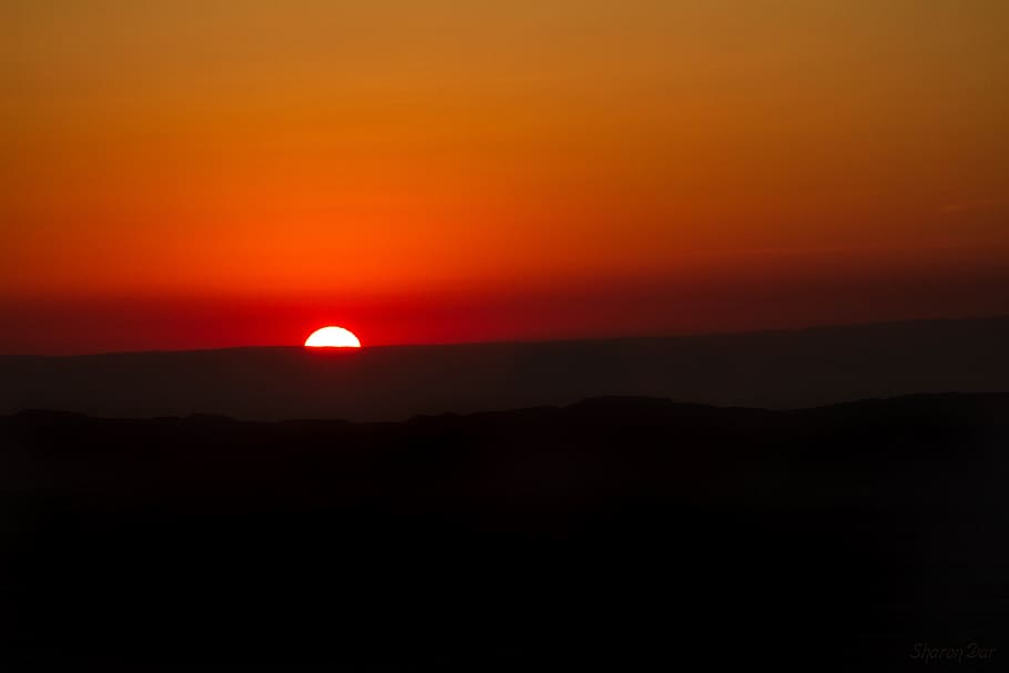 sunset, orange, nature, sunrise, sky, yellow, light, summer HD wallpaper