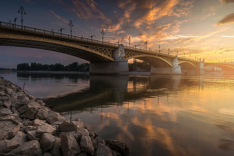 architecture, building, infrastructure, bridge, sea, ocean HD wallpaper