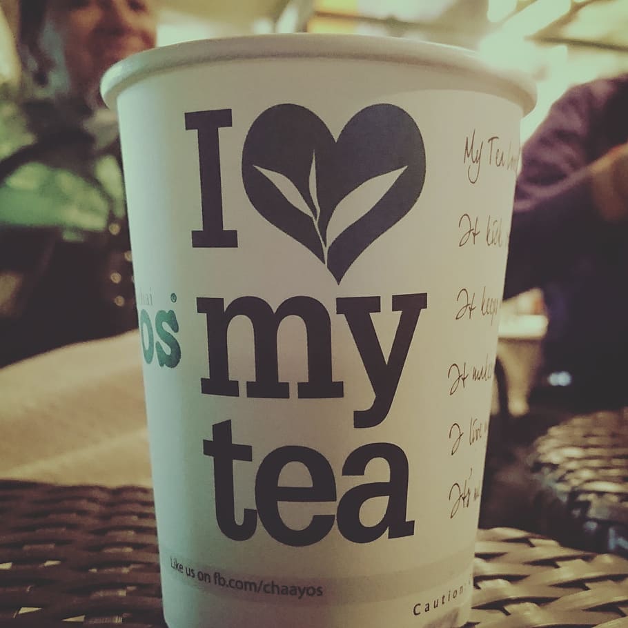 tea, hot, coffee, cup, paper cup, table, love, chill, focus on foreground HD wallpaper