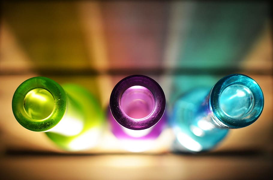 light, bottles, decoration, choice, variation, multi colored HD wallpaper