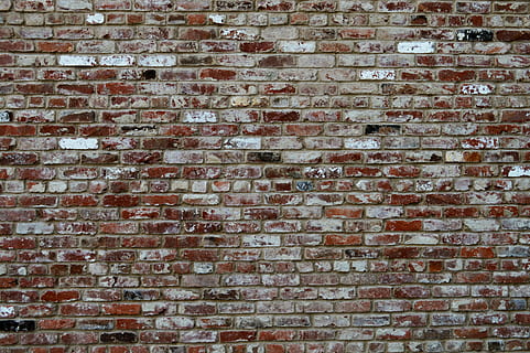 closeup view of red concrete brick wall, texture, background HD wallpaper