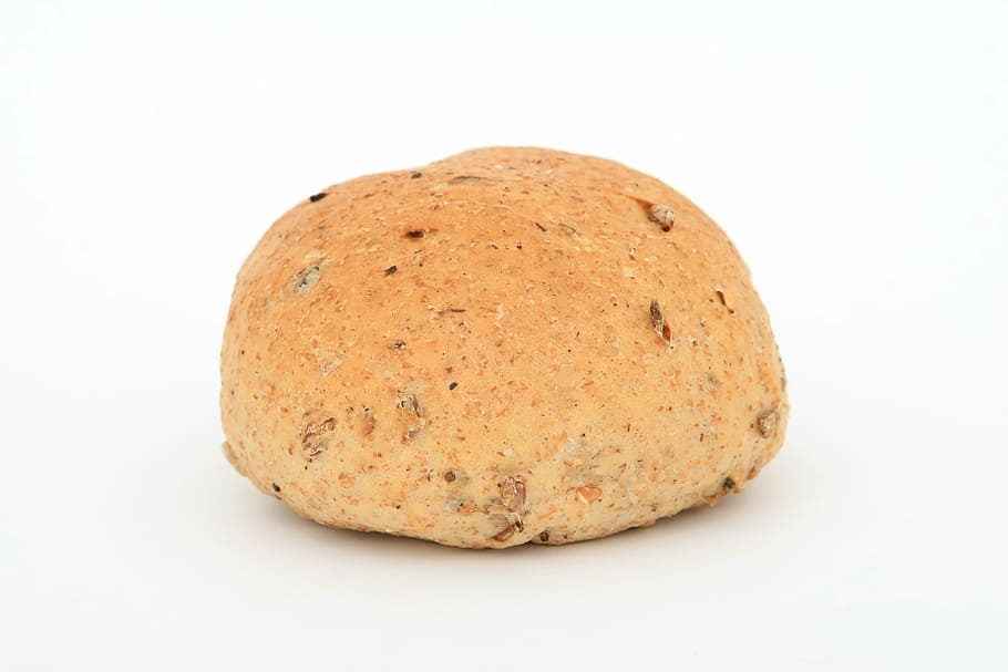 leavened bread on white surface, appetite, baked, baker, bakery HD wallpaper