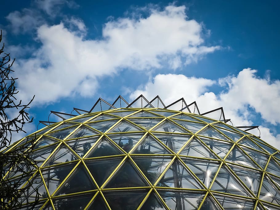 architecture, modern, glass, building, facade, abstract, about HD wallpaper