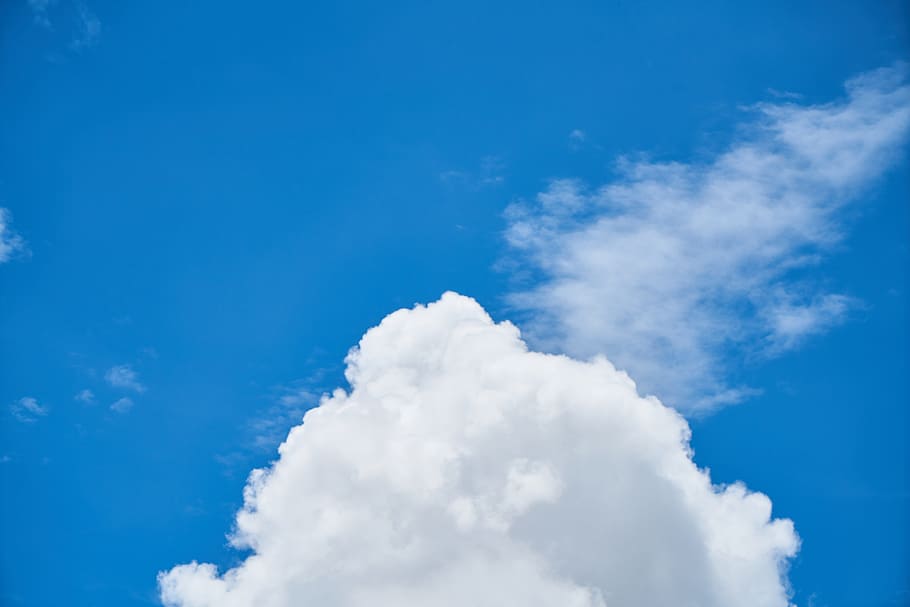 cloud, blue, composition, unbelievable, sky, clouds, sunset HD wallpaper