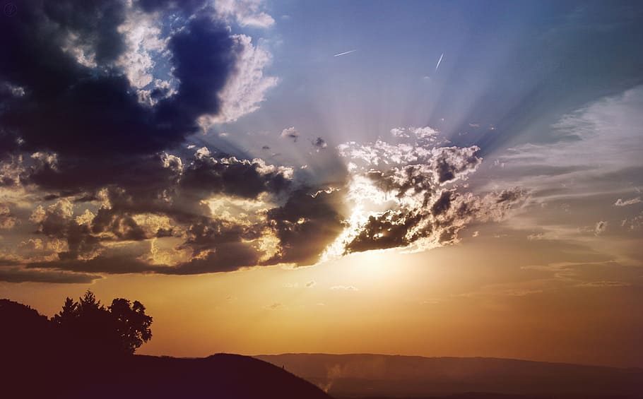 nature, landscape, clouds, sky, sunset, cloud - sky, scenics - nature HD wallpaper