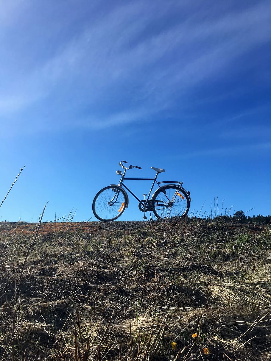 Cycle, Himmel, ultervattnet, bicycle, blue, sky, activity, outdoors HD wallpaper