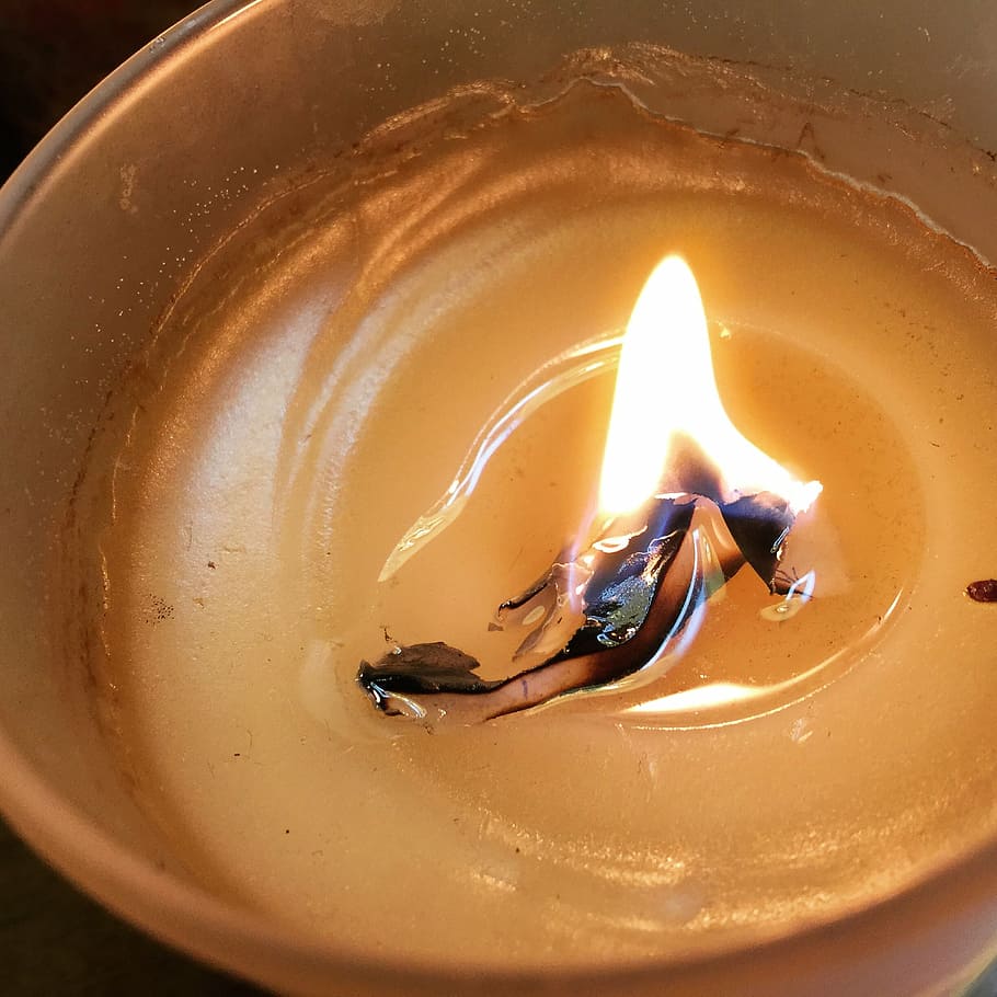 candle, fire, flame, burning, fire - natural phenomenon, heat - temperature HD wallpaper