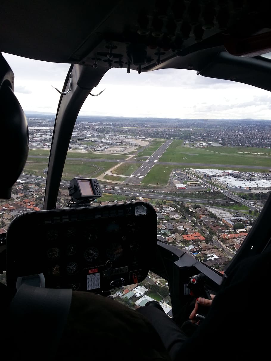 Helicopter, Flying, Hovering, helicopters, aircraft, flight HD wallpaper