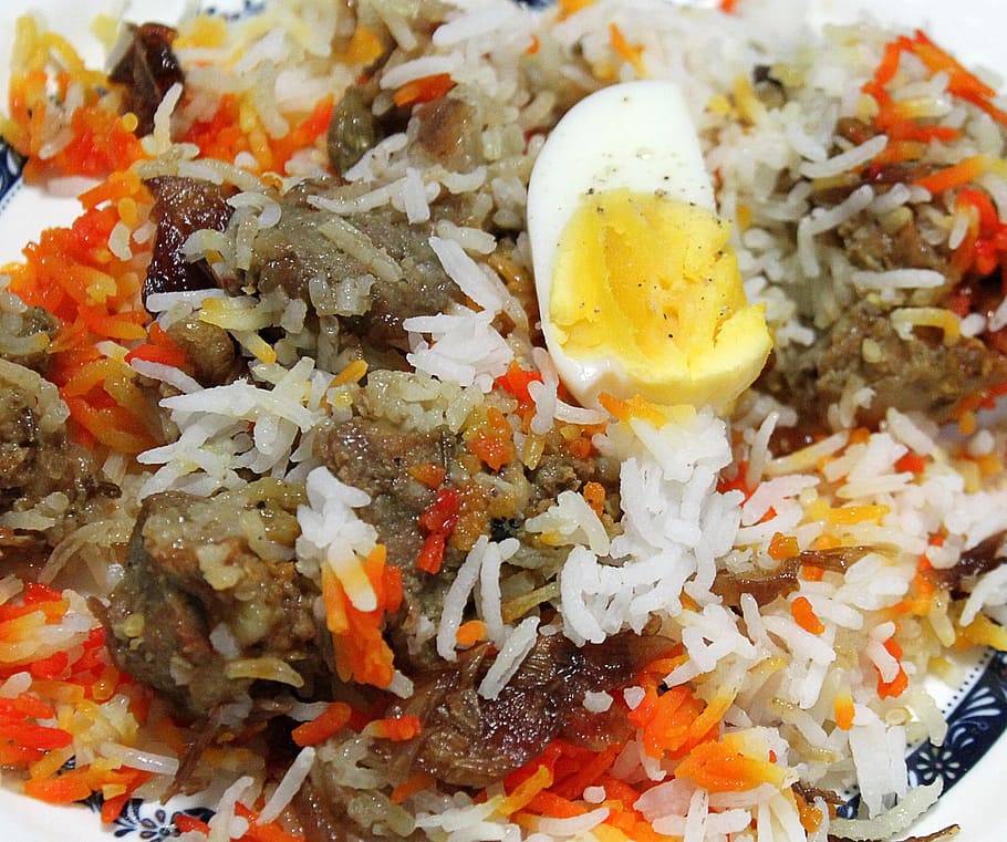 cooked rice, Briyani, Indian, Biryani, indian briyani, homemade