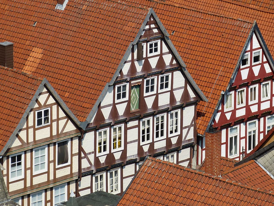 Celle, Lower Saxony, Old Town, View, outlook, truss, fachwerkhaus HD wallpaper