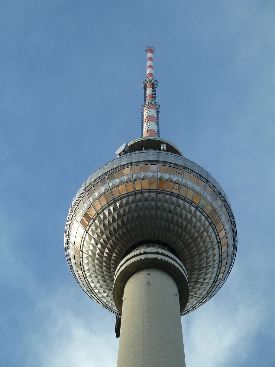 berlin, tv tower, sky, architecture, communications Tower, famous Place HD wallpaper