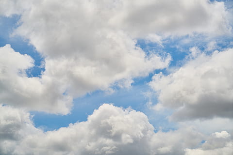 cloud, blue, composition, sky, clouds, white, white clouds HD wallpaper