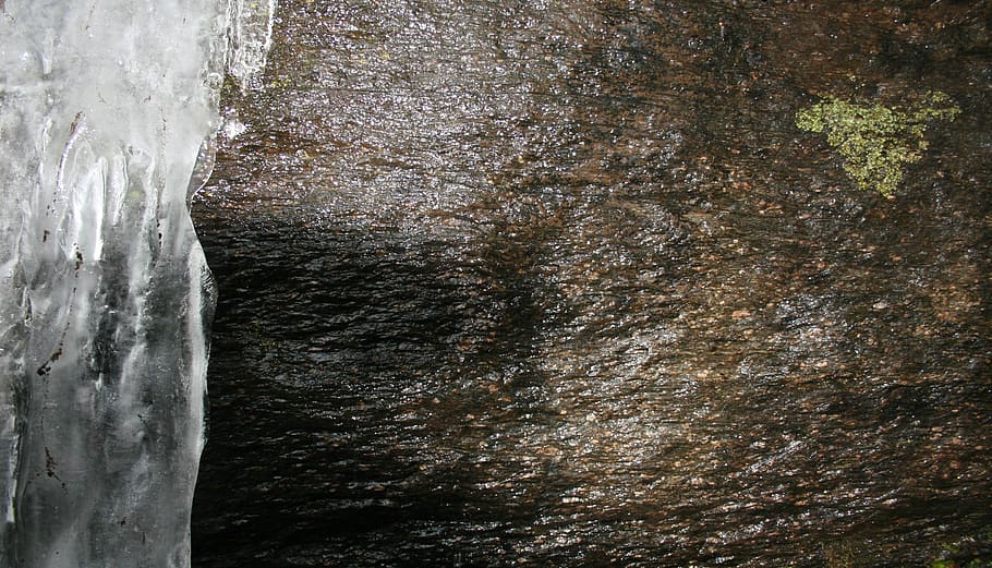 ice, waterfall, winter, nature, stone, texture, cold, natural HD wallpaper