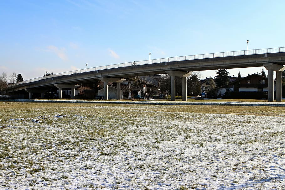bridge, road, transfer, traffic, building, traffic route, traffic routes HD wallpaper