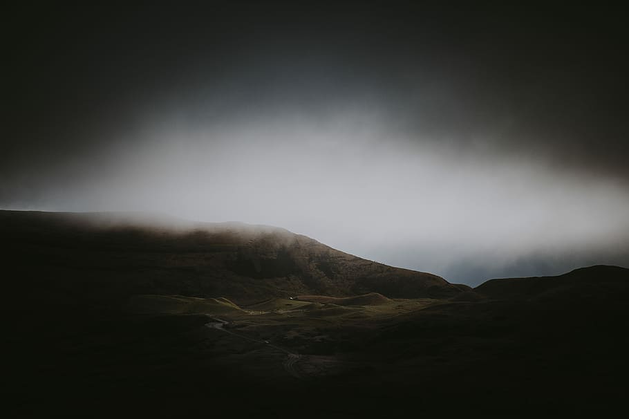 landscape photo of brown mountain, photography of mountain, sky HD wallpaper