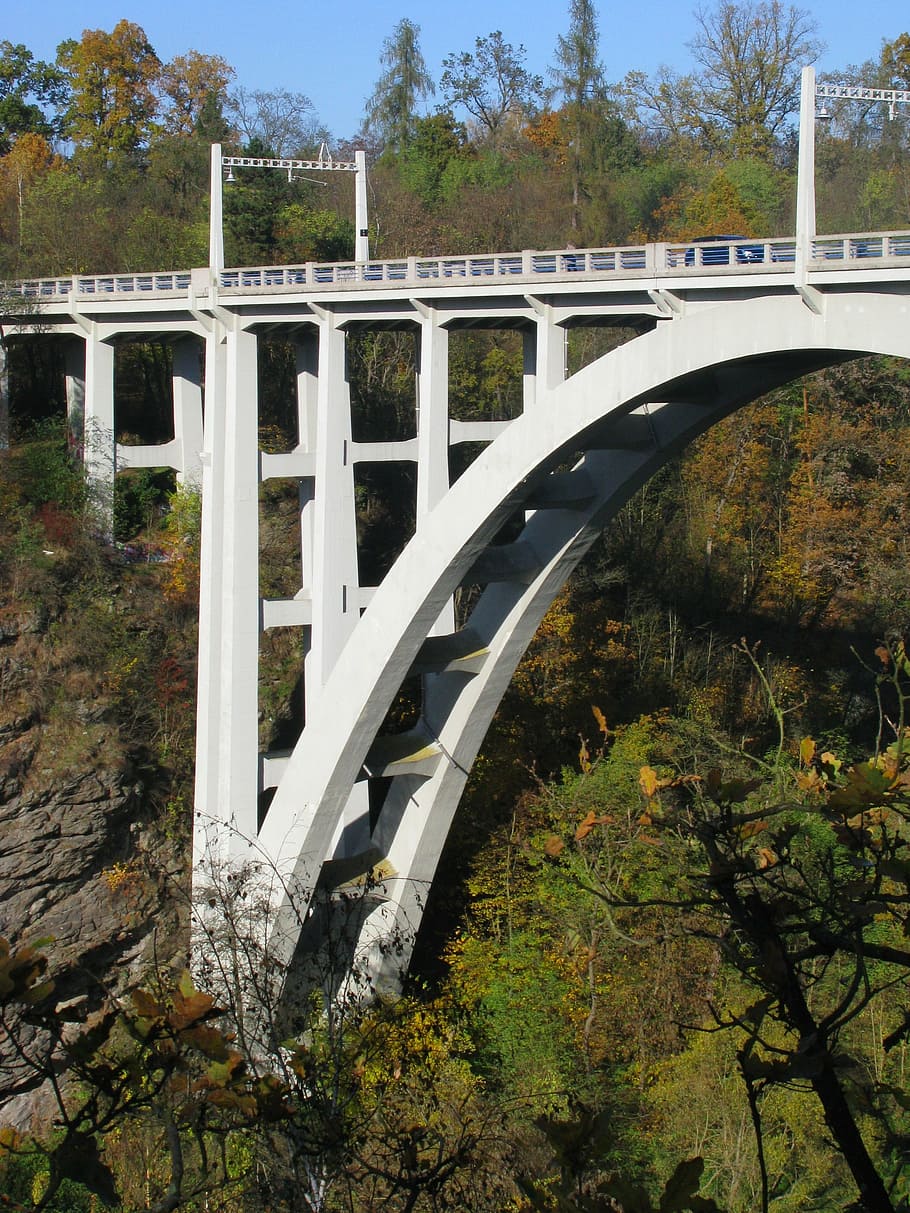 bridge, arch, architecture, building, railway, historically HD wallpaper