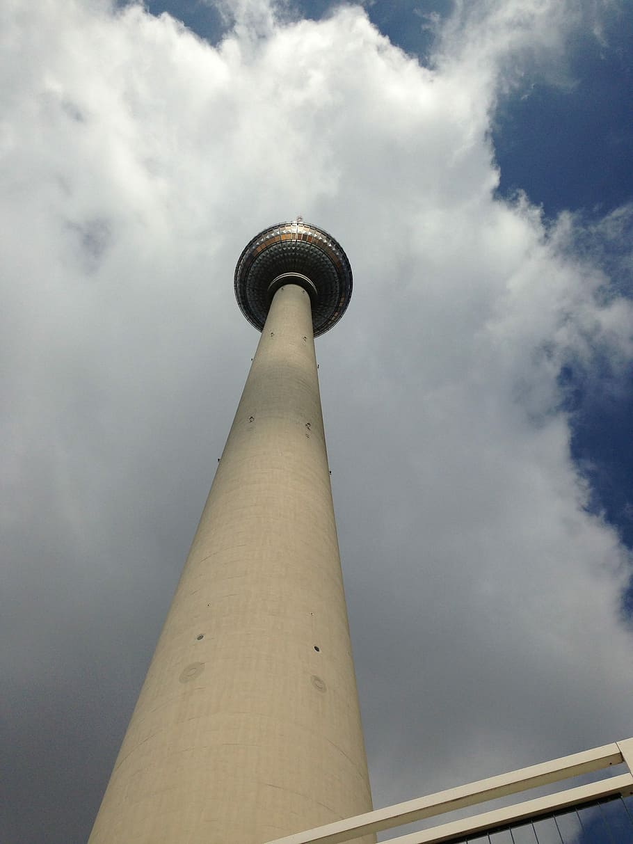 Berlin, Tv-Tower, Sky, tvtower, communication, cloud - sky HD wallpaper