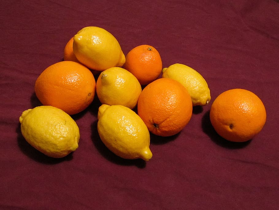 Oranges, Fruit, Lemon, Citrus, Fresh, food, ripe, vegetarian HD wallpaper