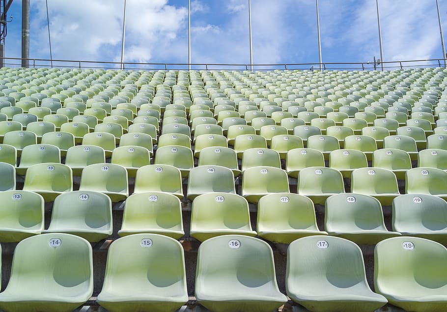 stadium, sport, grandstand, competition, chairs, olympic stadium, HD wallpaper