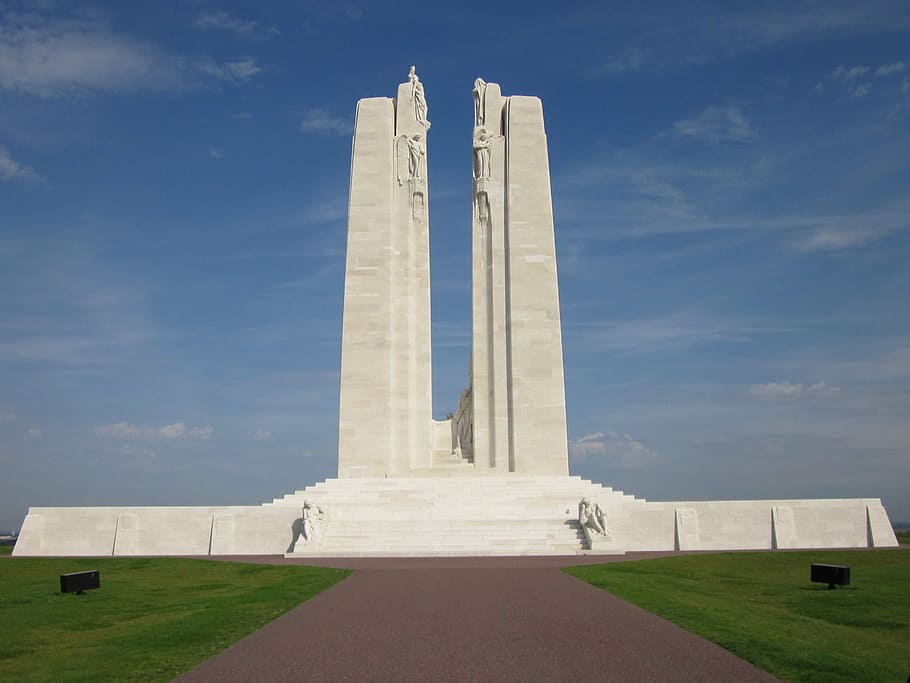 vimy monument, vimy ridge, normandy, arras, canadian, france, HD wallpaper