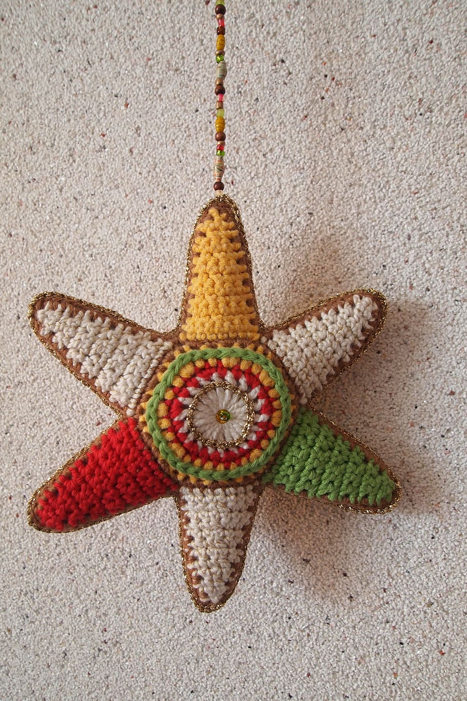 star, hooks, cotton, colors, beads, handmade, decoration, no people HD wallpaper