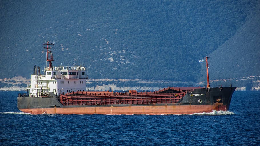 ship, vessel, boat, shipping, nautical, sea, commercial, transportation HD wallpaper