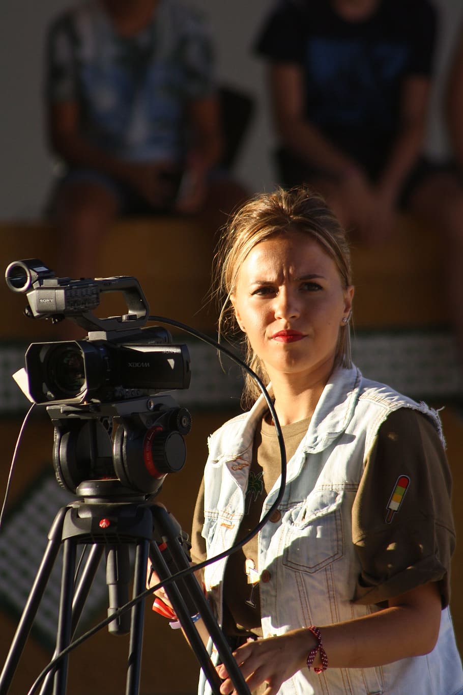 lucia, camera, telegilena, occupation, technology, one person HD wallpaper