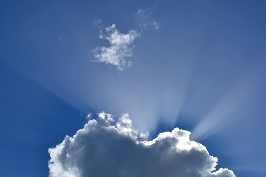 white clouds during daytime, nature, clouds form, dark clouds HD wallpaper