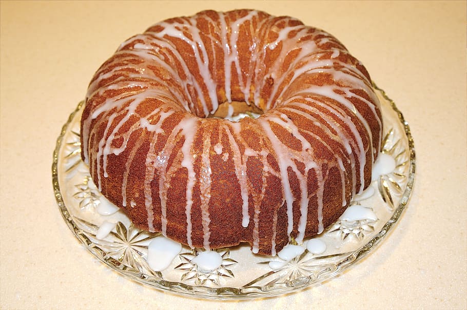 cake, orange cake, icing sugar, baking, dessert, food, food and drink HD wallpaper