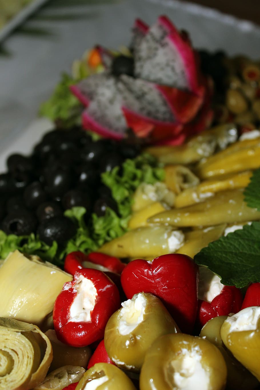 cold buffet, salad, food, gourmet, vegetable, dinner, plate HD wallpaper