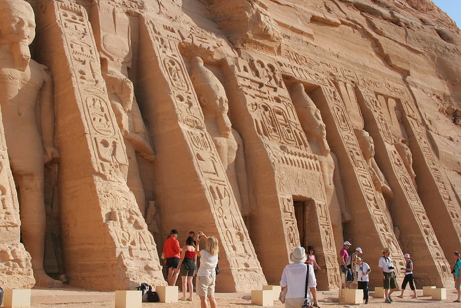 Egypt, Aswan, Abu Simbel, Nile, River, temple, ruins, ancient, HD wallpaper