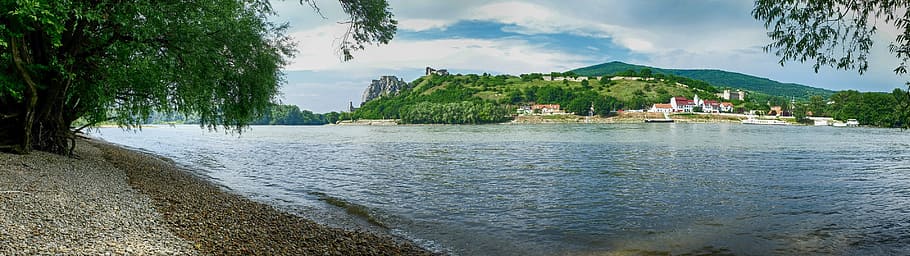 Devin, Austria, Danube, Bratislava, the danube, panorama, castle HD wallpaper