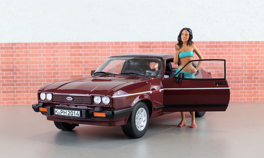 Model Car, Ford, Capri, Capri, Model, Diorama, auto, oldtimer HD wallpaper