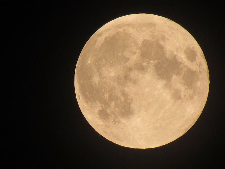 moon, night, astronomy, full Moon, moon Surface, space, planetary Moon HD wallpaper