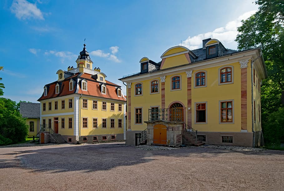 Castle, Belvedere, Weimar, thuringia germany, old building HD wallpaper