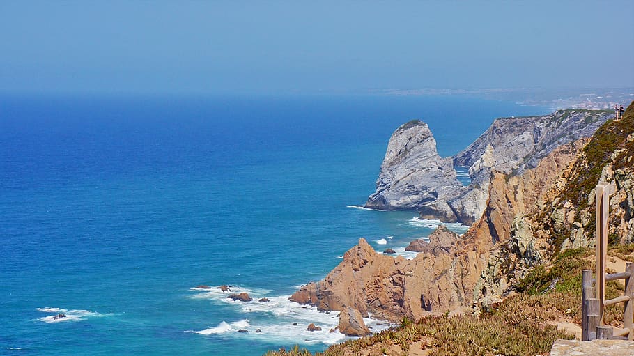 cape, cabo da roca, the end of europe, sea, the coast, landscape, HD wallpaper