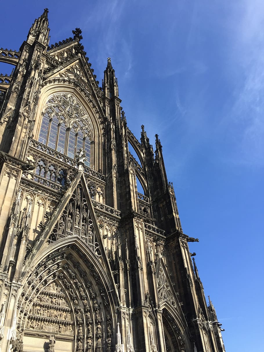 cologne, tower, germany, cathedral, architecture, low angle view HD wallpaper